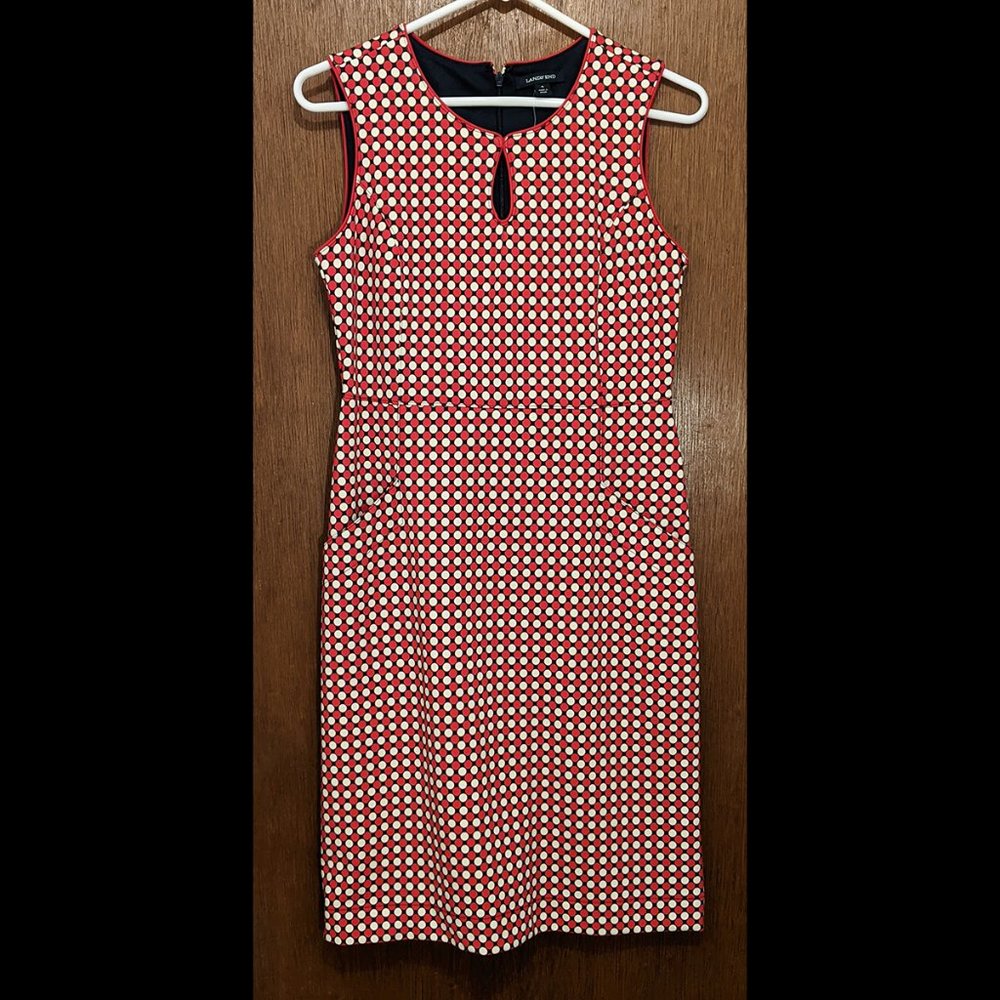 Land's End Sleeveless Ponte Dress Size 4 NWT
